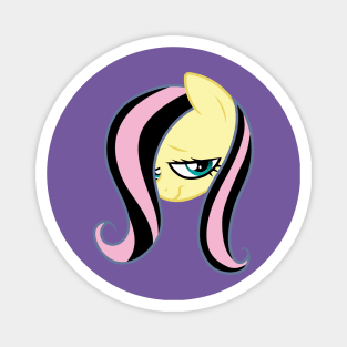 Goth Fluttershy head Magnet